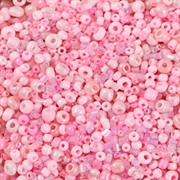 Seed Beads. Pink variation. 1.5 - 4.5 mm. 1000 stk.